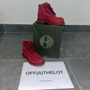 Timberland Red Suede Boots